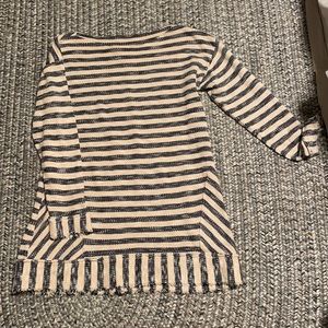 Striped tunic shirt